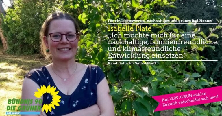 Isabelle Plate, Kandidatin für Selhof Nord und Listenplatz 15