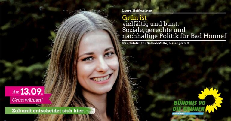 Laura Hoffmeister, Kandidatin für Selhof-Mitte und Listenplatz 3 🌻