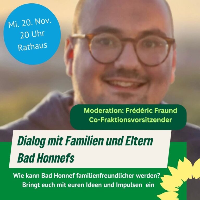 Einladung zur Familienveranstaltung der Grünen Ratsfraktion 