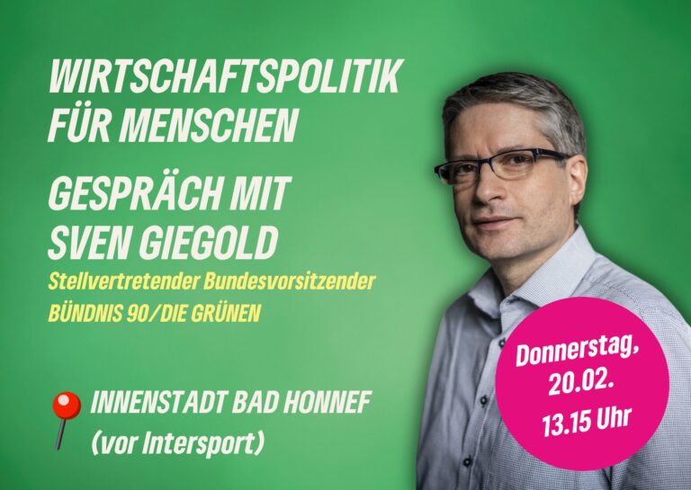 Wirtschaftspolitik für Menschen – Mit Sven Giegold